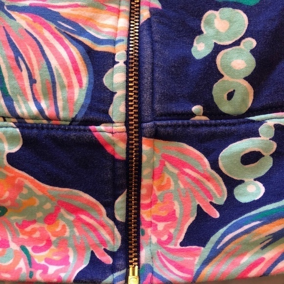 🌸 Lilly Pulitzer Reagan Zip Up Sweater Shirt XXS - Picture 8 of 9